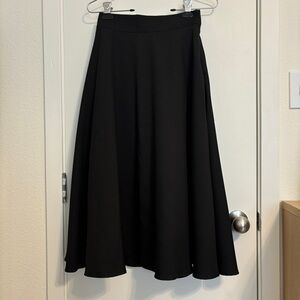 DINT Korea Black Midi Skirt Sz Small